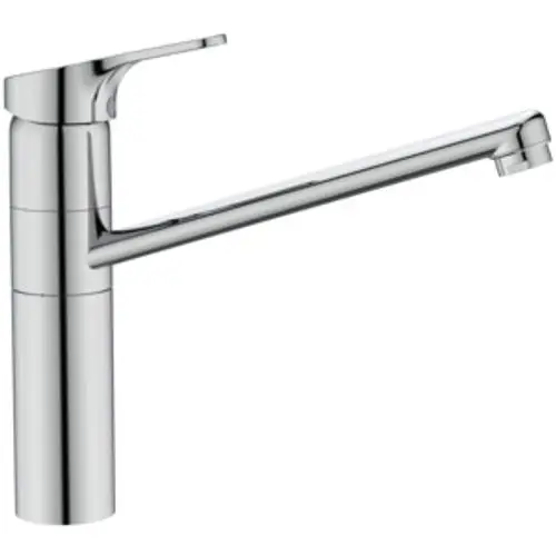 Küchenarmatur von Ideal Standard mit hohem und geradem Auslauf. Verchromte Oberfläche, geeignet für moderne Küchen.